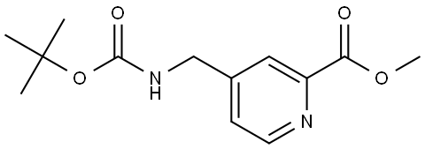 methyl 4-(((tert-butoxycarbonyl)amino)methyl)picolinate Structure