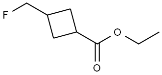 ethyl 3-(fluoromethyl)cyclobutane-1-carboxylate Structure