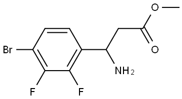 Methyl β-amino-4-bromo-2,3-difluorobenzenepropanoate Structure