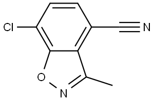 1,2-Benzisoxazole-4-carbonitrile, 7-chloro-3-methyl- Structure