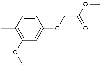 Methyl 2-(3-methoxy-4-methylphenoxy)acetate Structure