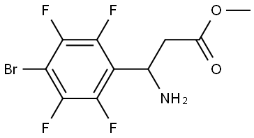 Methyl β-amino-4-bromo-2,3,5,6-tetrafluorobenzenepropanoate Structure