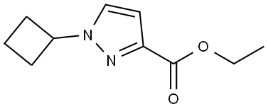 methyl 1-cyclobutyl-1H-pyrazole-3-carboxylate Structure