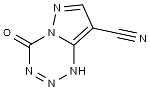 4-oxo-3,4-dihydropyrazolo[5,1-d][1,2,3,5]tetrazine-8-carbonitrile Structure