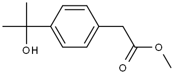 methyl 2-(4-(2-hydroxypropan-2-yl)phenyl)acetate Structure