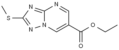 ethyl 2-(methylthio)-[1,2,4]triazolo[1,5-a]pyrimidine-6-carboxylate Structure