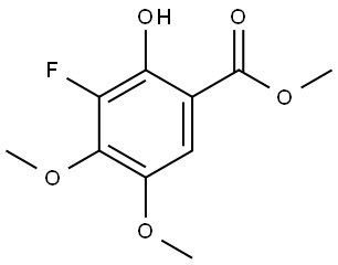 Methyl 3-fluoro-2-hydroxy-4,5-dimethoxybenzoate Structure