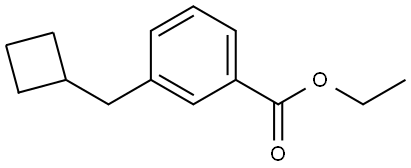 Ethyl 3-(cyclobutylmethyl)benzoate Structure