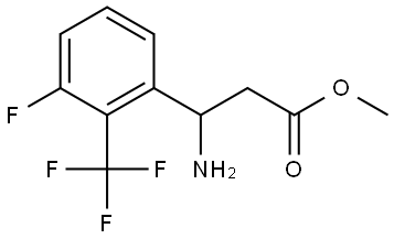 METHYL 3-AMINO-3-[3-FLUORO-2-(TRIFLUOROMETHYL)PHENYL]PROPANOATE Structure