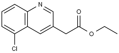 ethyl 2-(5-chloroquinolin-3-yl)acetate Structure