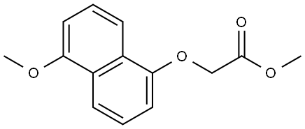 Methyl 2-[(5-methoxy-1-naphthalenyl)oxy]acetate Structure