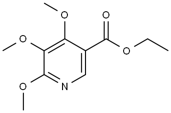 Ethyl 4,5,6-trimethoxy-3-pyridinecarboxylate Structure