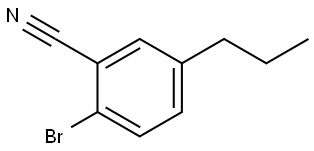 2-Bromo-5-propylbenzonitrile Structure