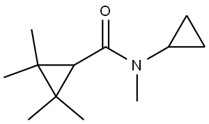 N-Cyclopropyl-N,2,2,3,3-pentamethylcyclopropanecarboxamide Structure