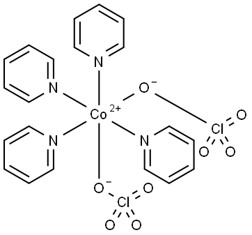 Cobalt, diperchloratotetrakis(pyridine) Structure