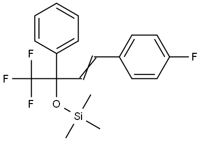 3-(4-fluorophenyl)-1-phenyl-1-trifluoromethylallyloxy]trimethylsilane Structure