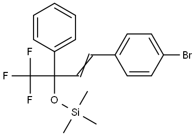 3-(4-Bromophenyl)-1-phenyl-1-trifluoromethylallyloxy]trimethylsilane Structure