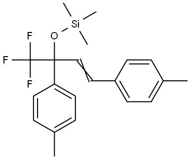 (1,3-Di-p-tolyl-1-trifluoromethylallyloxy)trimethylsilane Structure