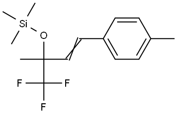 trimethyl-(1-methyl-3-p-tolyl-1-trifluoromethylallyloxy)silane Structure