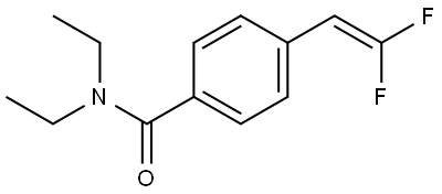 N,N-Diethyl-4-(2,2-difluorovinyl)benzamide Structure