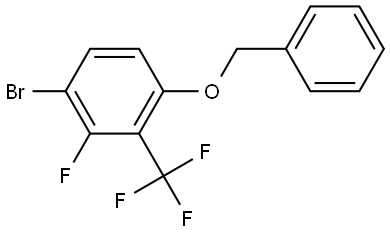 1-(benzyloxy)-4-bromo-3-fluoro-2-(trifluoromethyl)benzene Structure