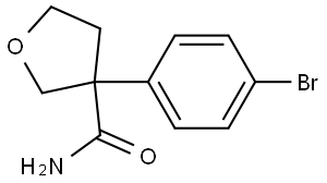 3-(4-bromophenyl)tetrahydrofuran-3-carboxamide Structure