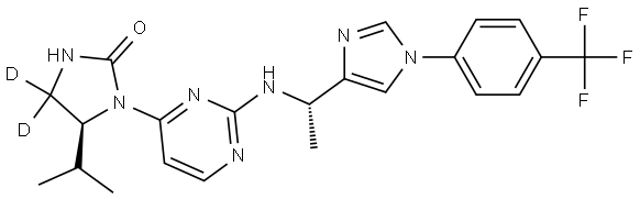 IDH1 Inhibitor 7-d2 Structure