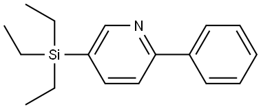 2-phenyl-5-(triethylsilyl)pyridine Structure