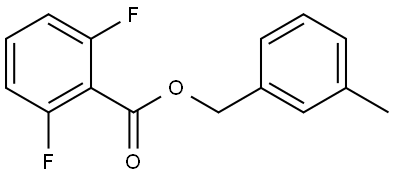 3-methylbenzyl 2,6-difluorobenzoate Structure