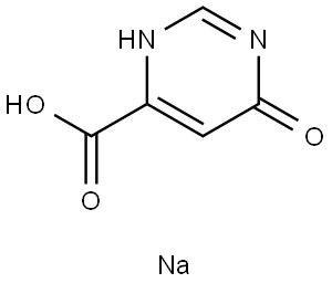 Sodium 6-hydroxy-4-pyrimidinecarboxylate Structure