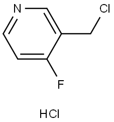 3-(chloromethyl)-4-fluoropyridine hydrochloride Structure