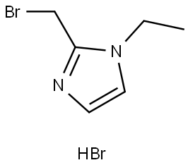 2-(bromomethyl)-1-ethyl-1H-imidazole hydrobromide Structure