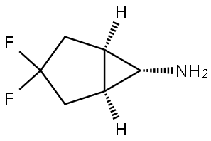 rel-(1R,5S,6r)-3,3-difluorobicyclo[3.1.0]hexan-6-amine Structure