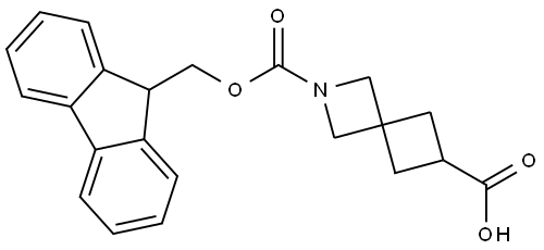 2-(9H-Fluoren-9-ylmethyl) 2-azaspiro[3.3]heptane-2,6-dicarboxylate Structure