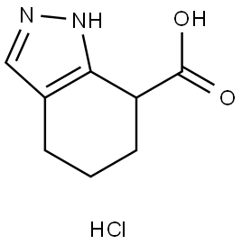 4,5,6,7-tetrahydro-1H-indazole-7-carboxylic acid hydrochloride Structure