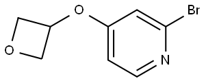 Pyridine, 2-bromo-4-(3-oxetanyloxy)- Structure