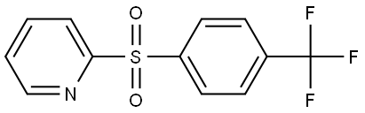 2-[[4-(Trifluoromethyl)phenyl]sulfonyl]pyridine Structure