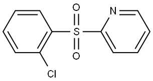 2-[(2-Chlorophenyl)sulfonyl]pyridine Structure