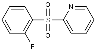 2-[(2-Fluorophenyl)sulfonyl]pyridine Structure