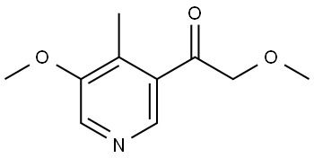 2-Methoxy-1-(5-methoxy-4-methyl-3-pyridinyl)ethanone Structure