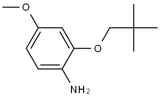 2-(2,2-Dimethylpropoxy)-4-methoxybenzenamine Structure