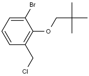 1-Bromo-3-(chloromethyl)-2-(2,2-dimethylpropoxy)benzene Structure