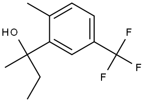 2-(2-methyl-5-(trifluoromethyl)phenyl)butan-2-ol Structure