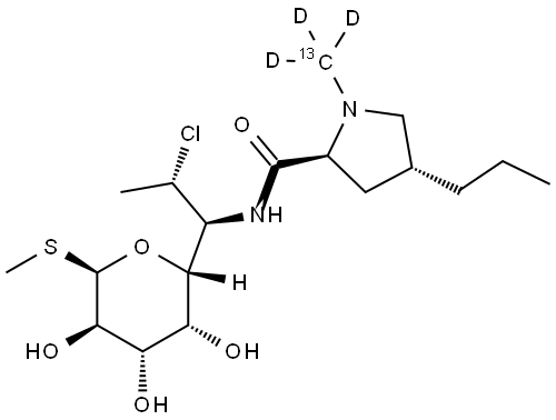 ClindaMycin-13C-d3 Structure