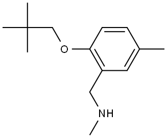 2-(2,2-Dimethylpropoxy)-N,5-dimethylbenzenemethanamine Structure