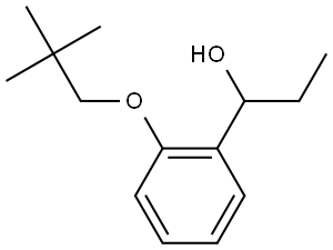 2-(2,2-Dimethylpropoxy)-α-ethylbenzenemethanol Structure