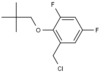 1-(Chloromethyl)-2-(2,2-dimethylpropoxy)-3,5-difluorobenzene Structure