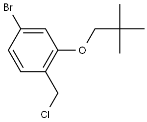 4-Bromo-1-(chloromethyl)-2-(2,2-dimethylpropoxy)benzene Structure