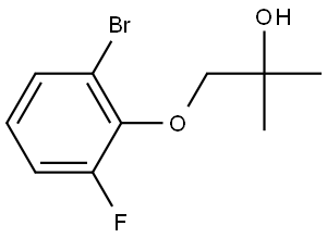 1-(2-Bromo-6-fluorophenoxy)-2-methyl-2-propanol Structure