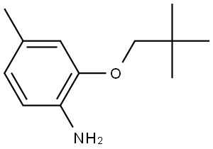 2-(2,2-Dimethylpropoxy)-4-methylbenzenamine Structure